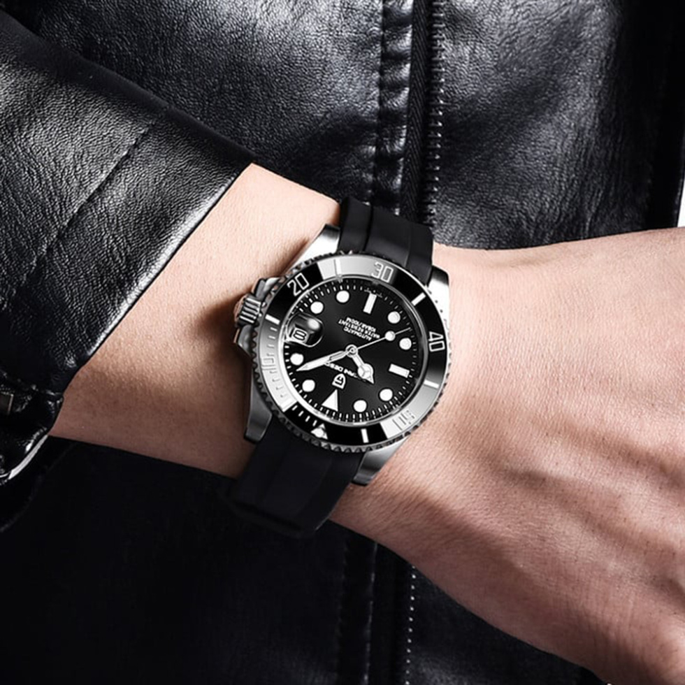 large Годинник чоловічий Pagani Design PD-1661 Silver-Black 1